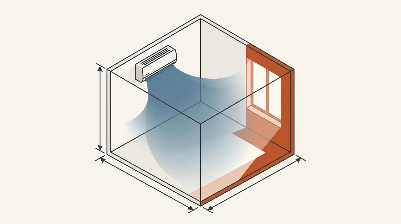 Dimensionamento in BTU di un climatizzatore in base alla superficie della stanza