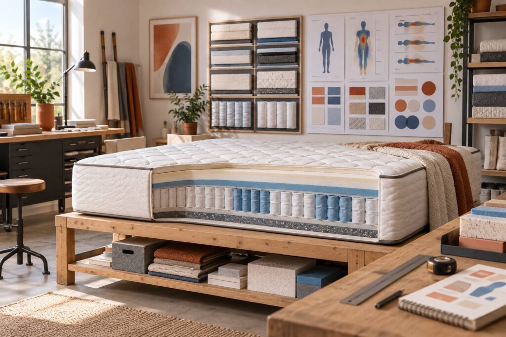 Illustration éditoriale du sujet : Esplora il comfort unico dei materassi IKEA
